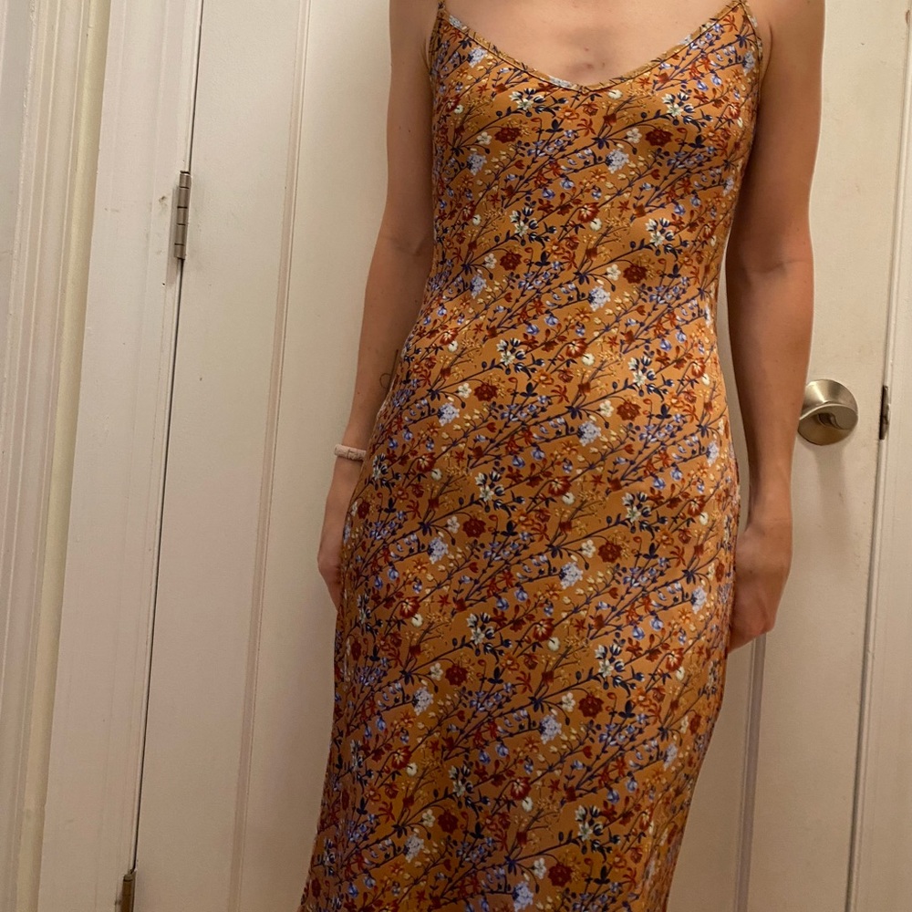 Aritzia floral slip dress